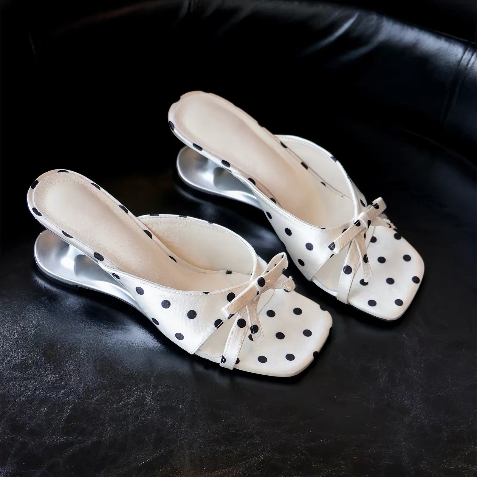 Luna Dot Lace Sandals