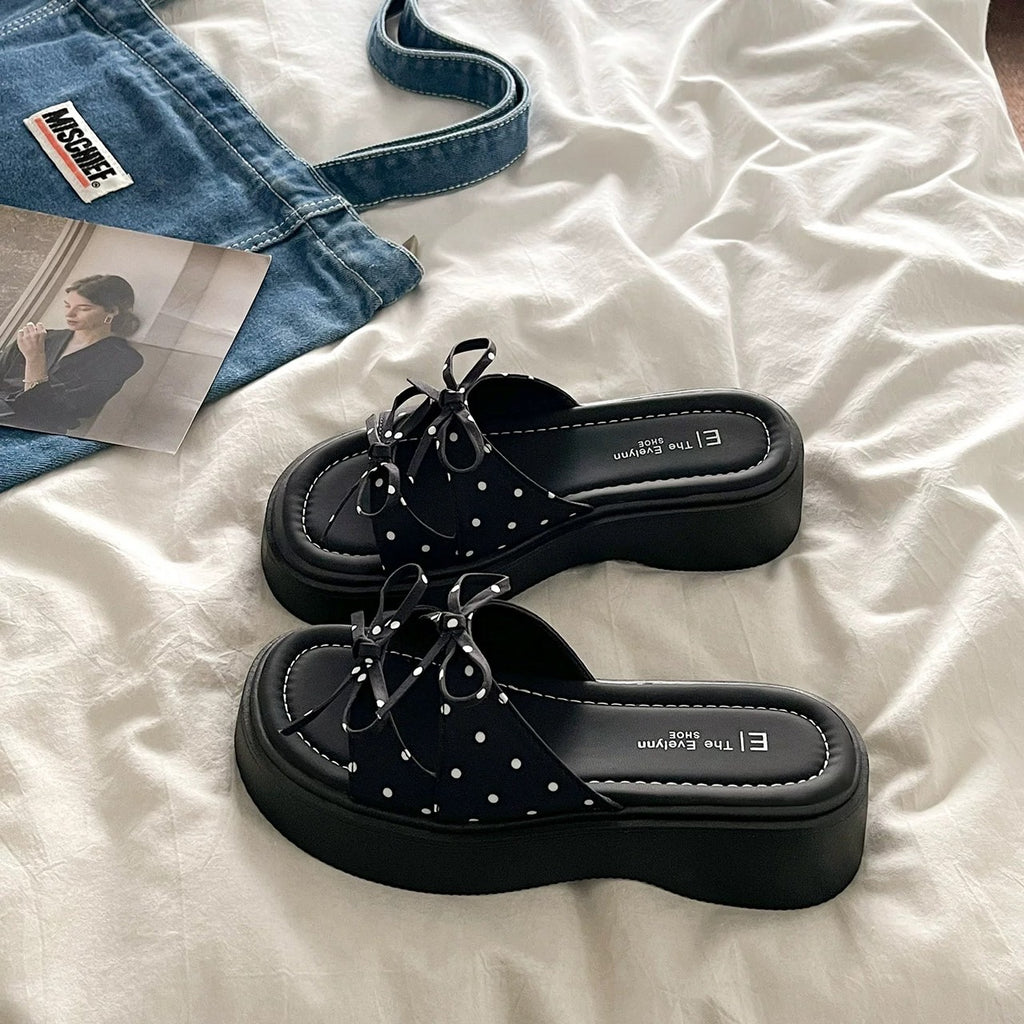 Sweetie Polka-Dot Sandals
