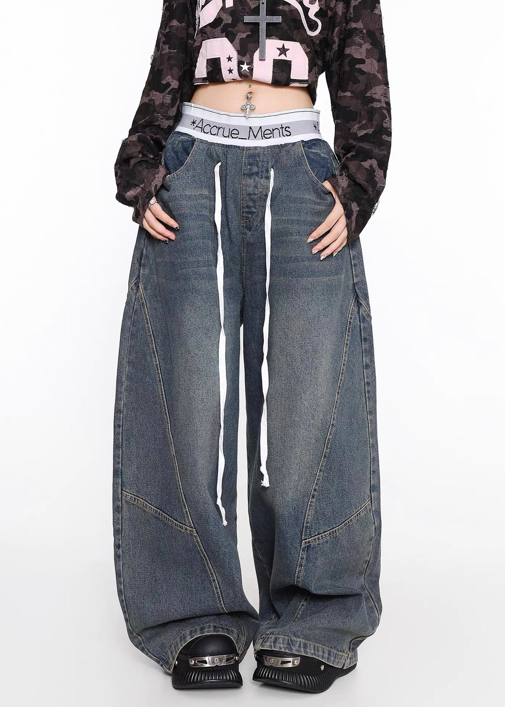 Street Bloom Wide Denim