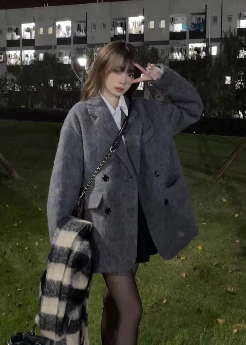 Velmira Oversized Double Coat