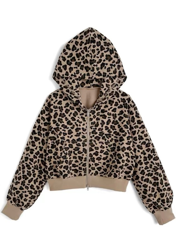 Leopard Rush Zip Hoodie