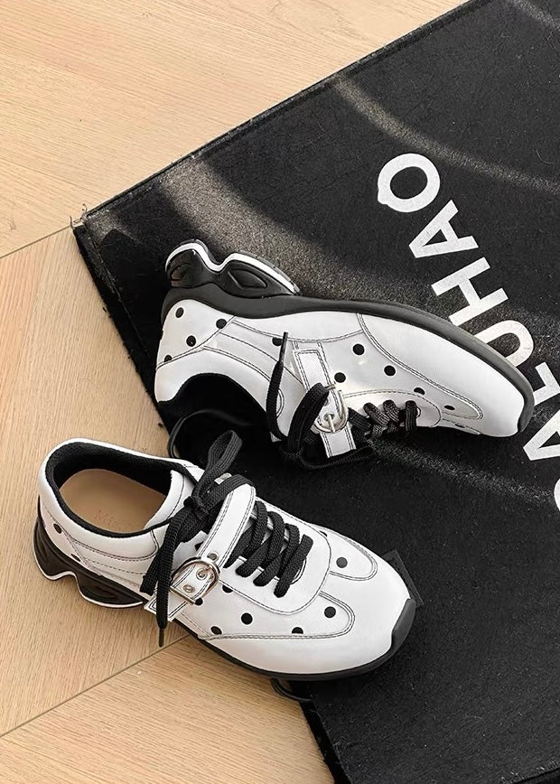Polka Buckle Sneakers