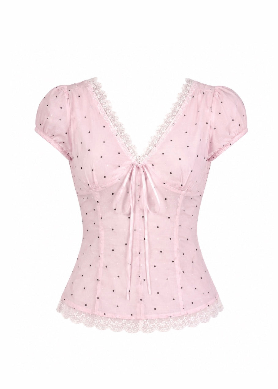 Cherry Dot Blouse