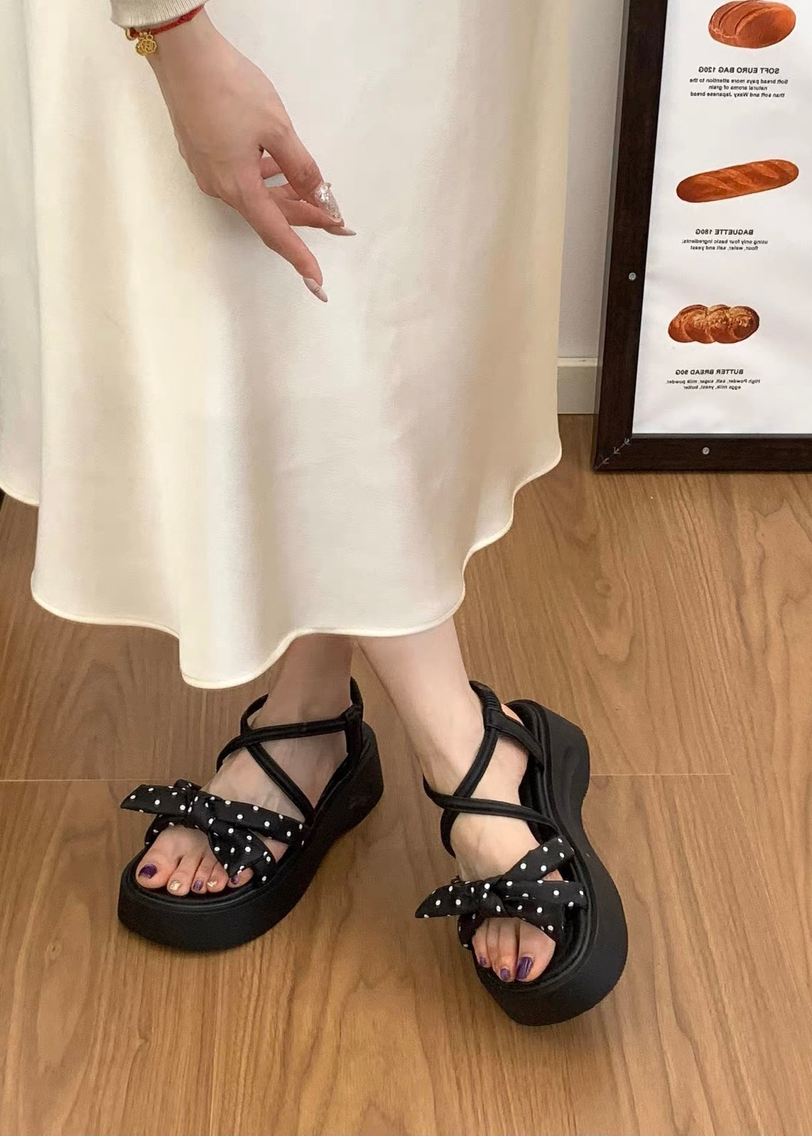 Velune Ribbon Sandals