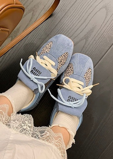 Leopard Mesh Sneakers
