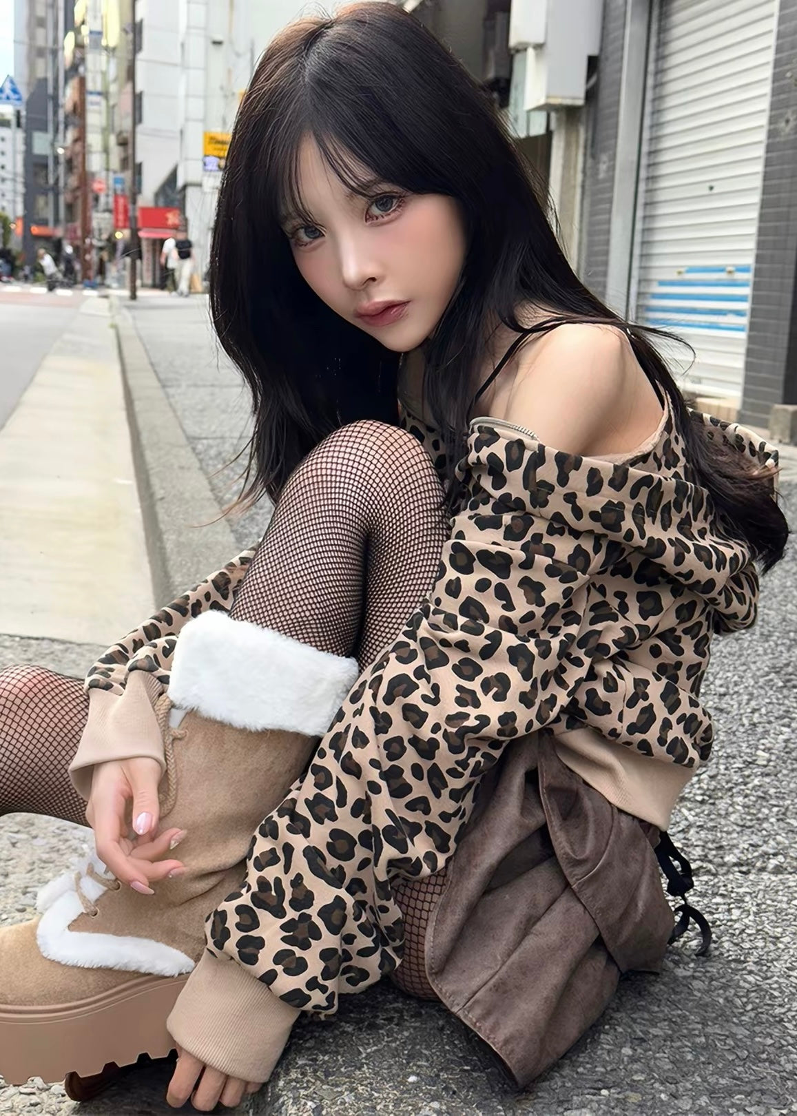 Leopard Rush Zip Hoodie