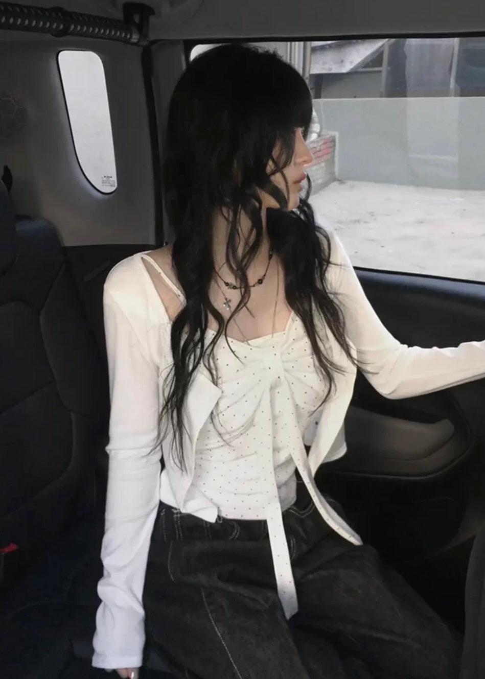 Coquette Polka Dot Top