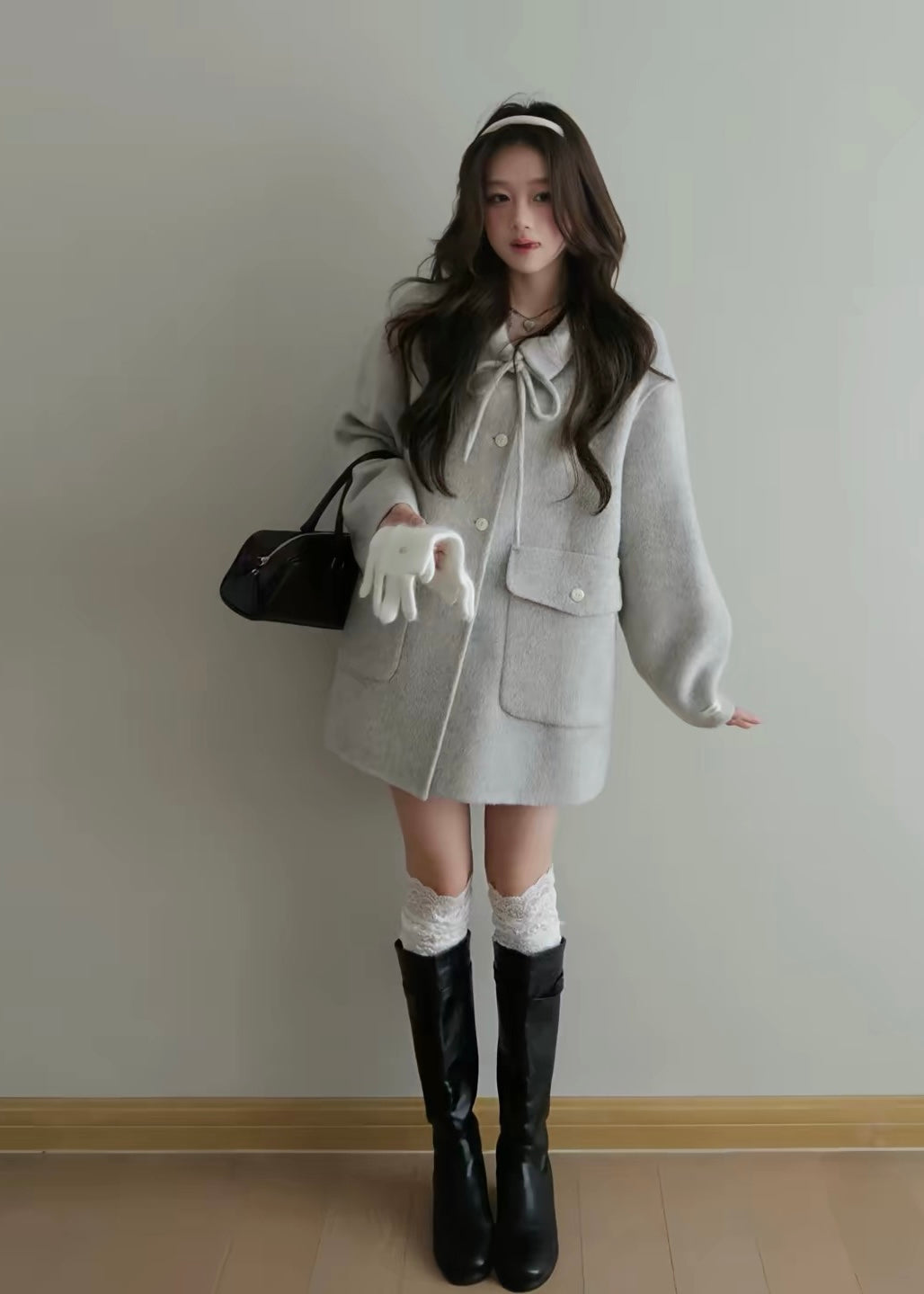 Lunelle Fur Ribbon Coat