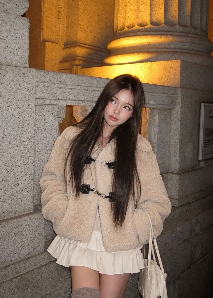 Elvane Boa Toggle Jacket