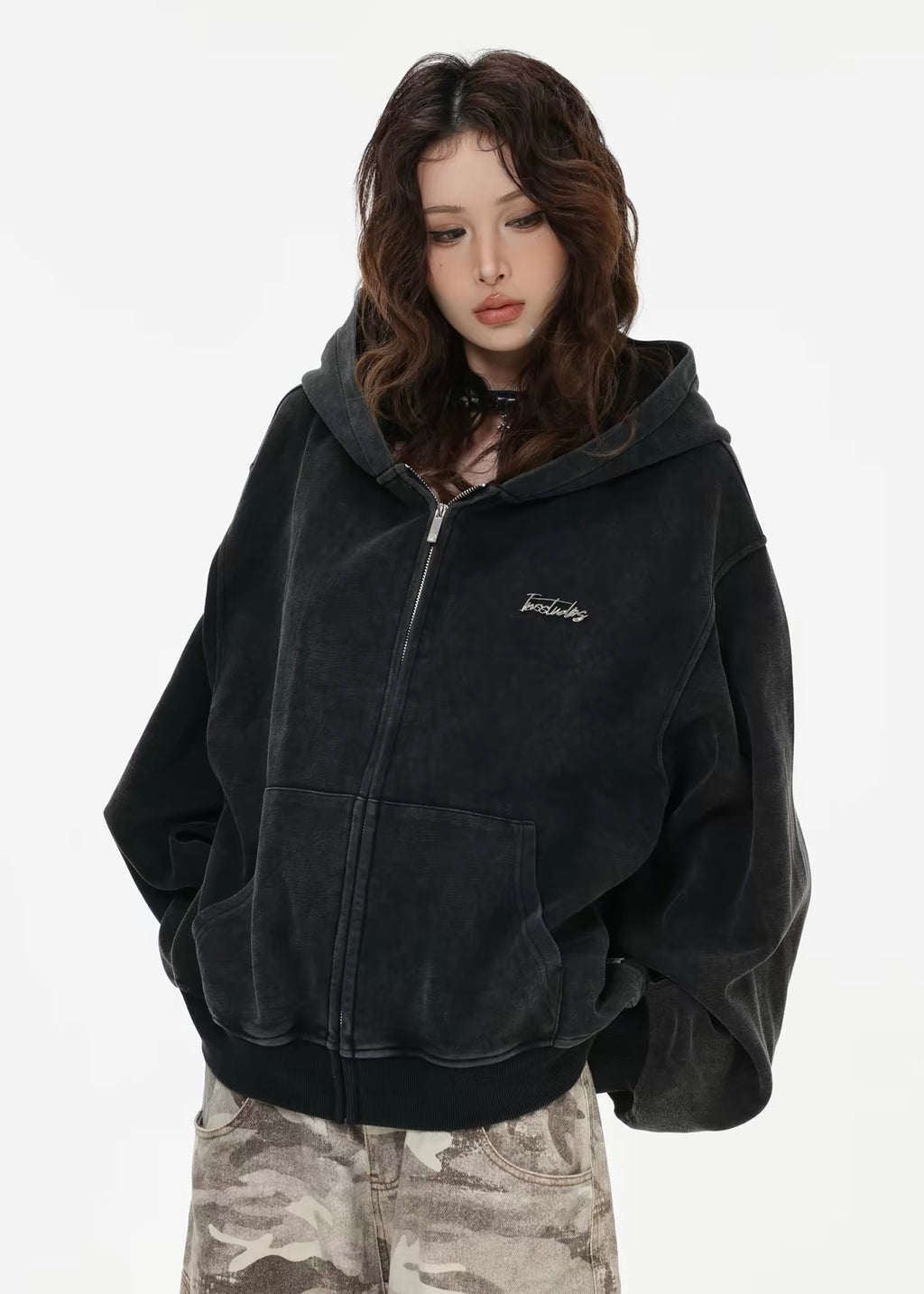 Vintage Fade Zip Hoodie