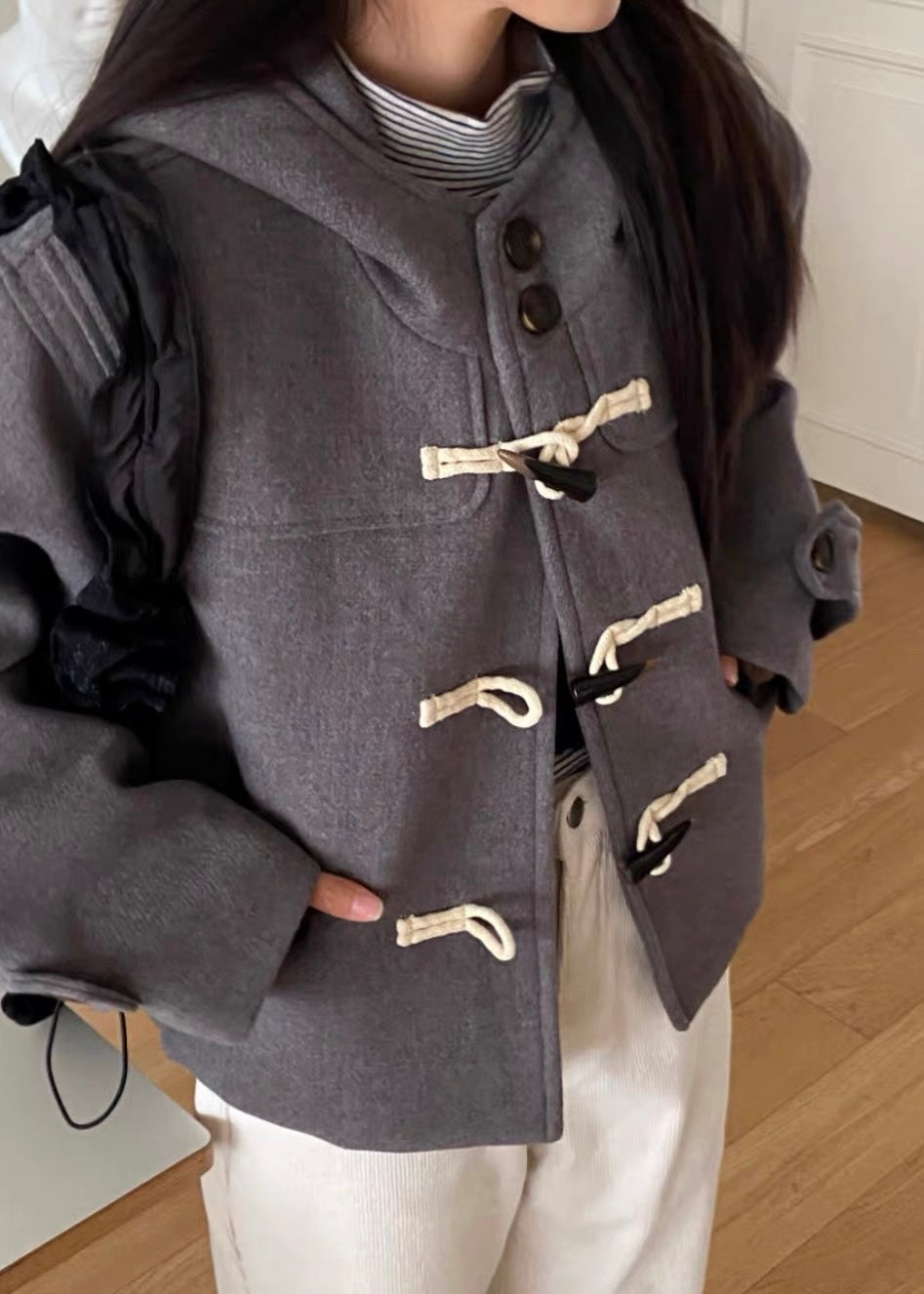 Miel Toggle Hood Coat
