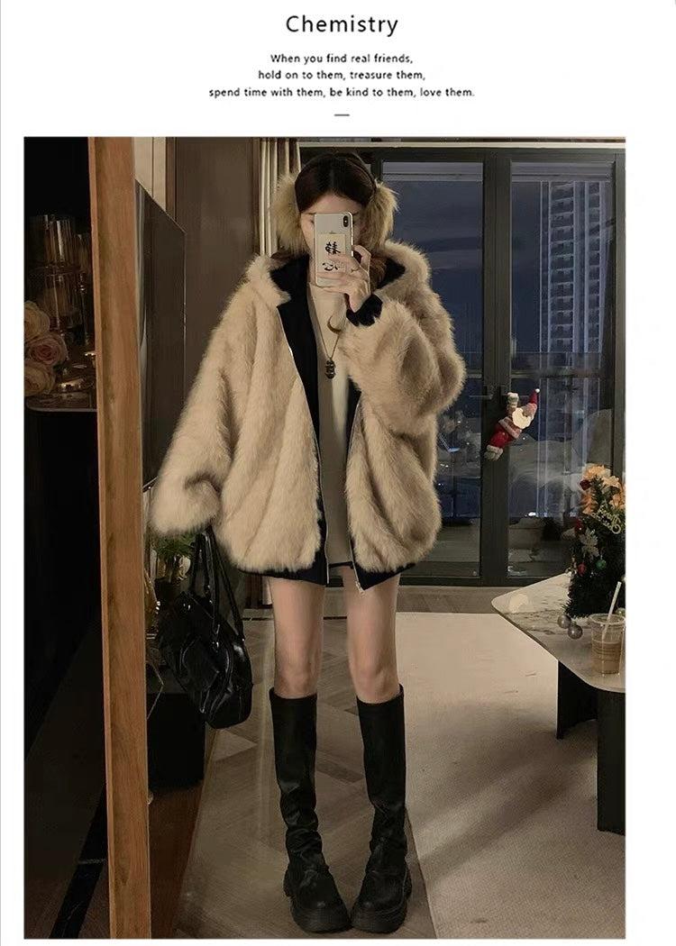 Mirelle Fur Hood Jacket