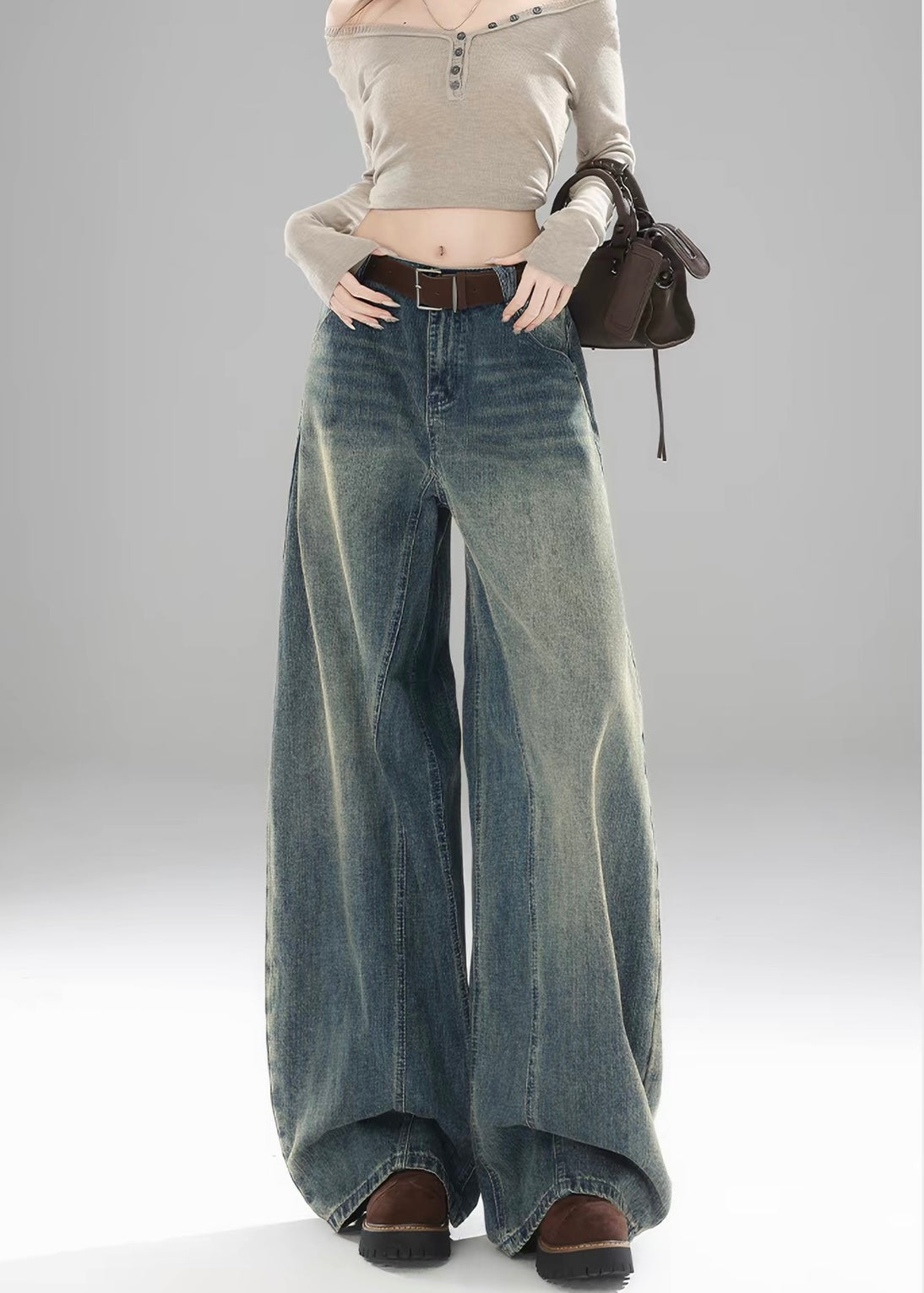 Vintage Fade Balloon Jeans