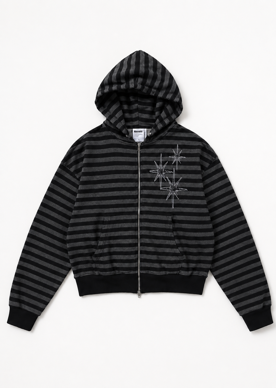 Stella Stripe Zip Hoodie