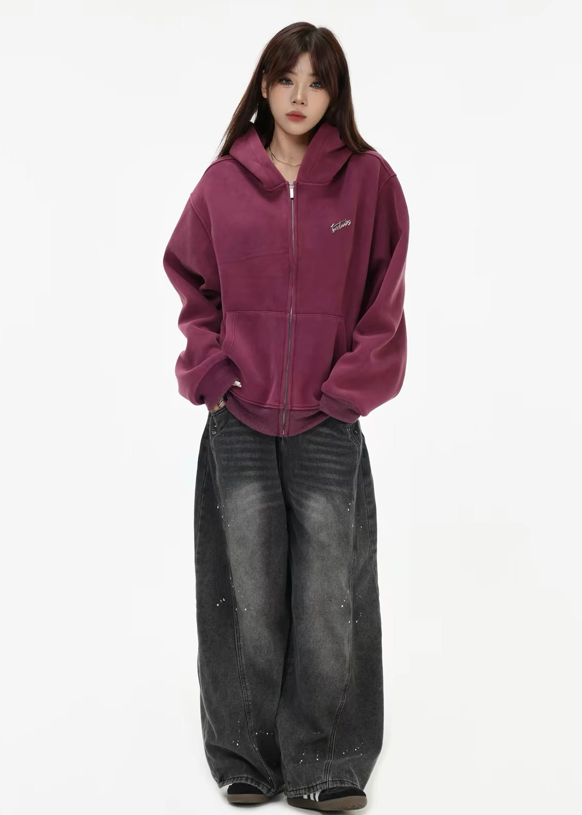 Vintage Fade Zip Hoodie