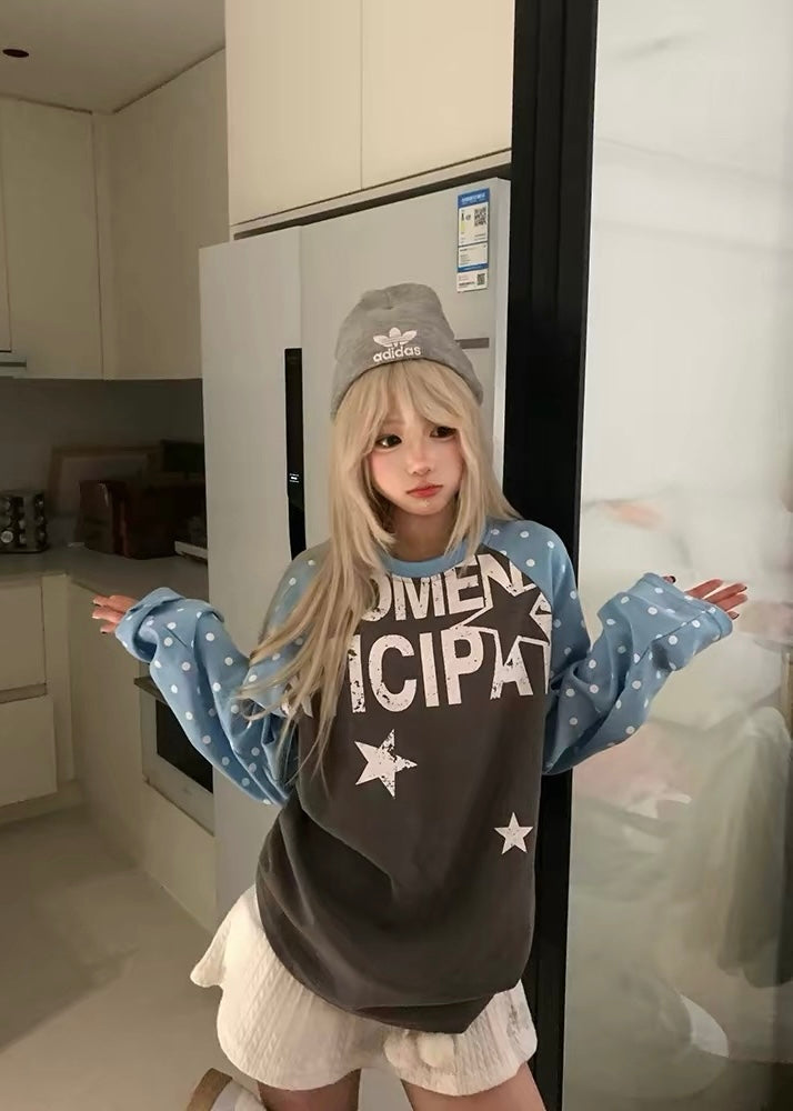 Baby Blue Galaxy Swea Tシャツ