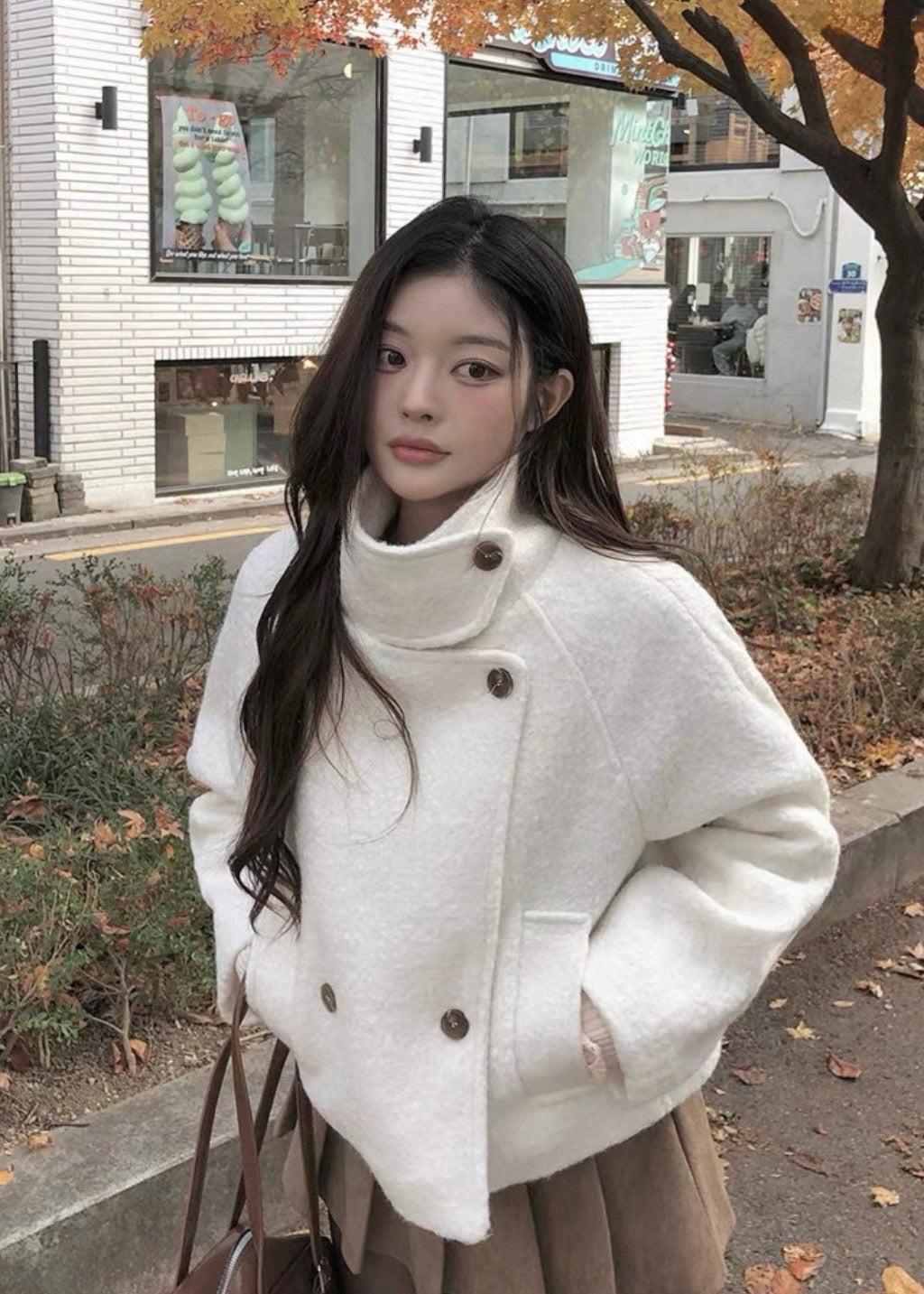 Elvane high neck coat
