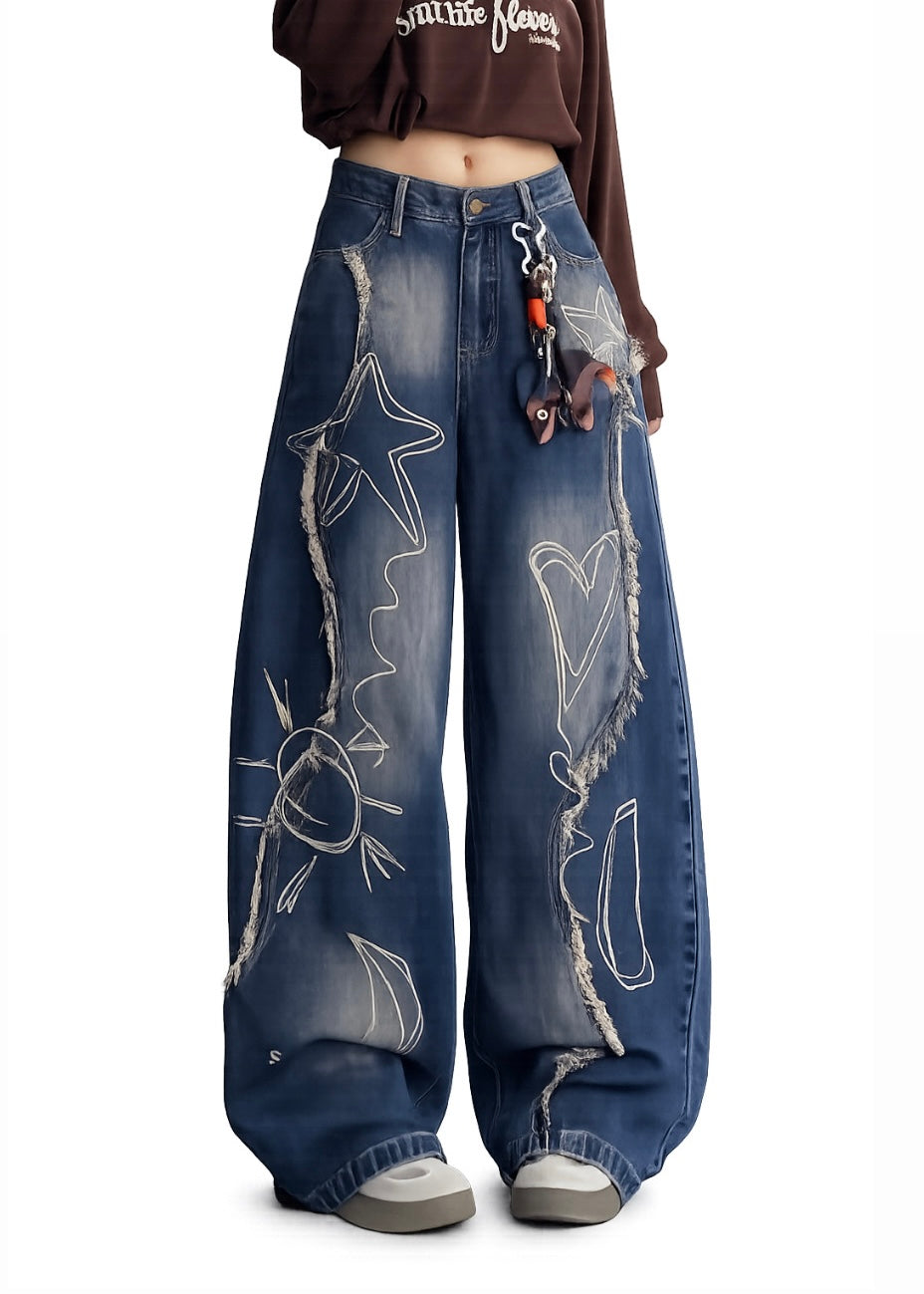 Dream Sketch Wide Jeans