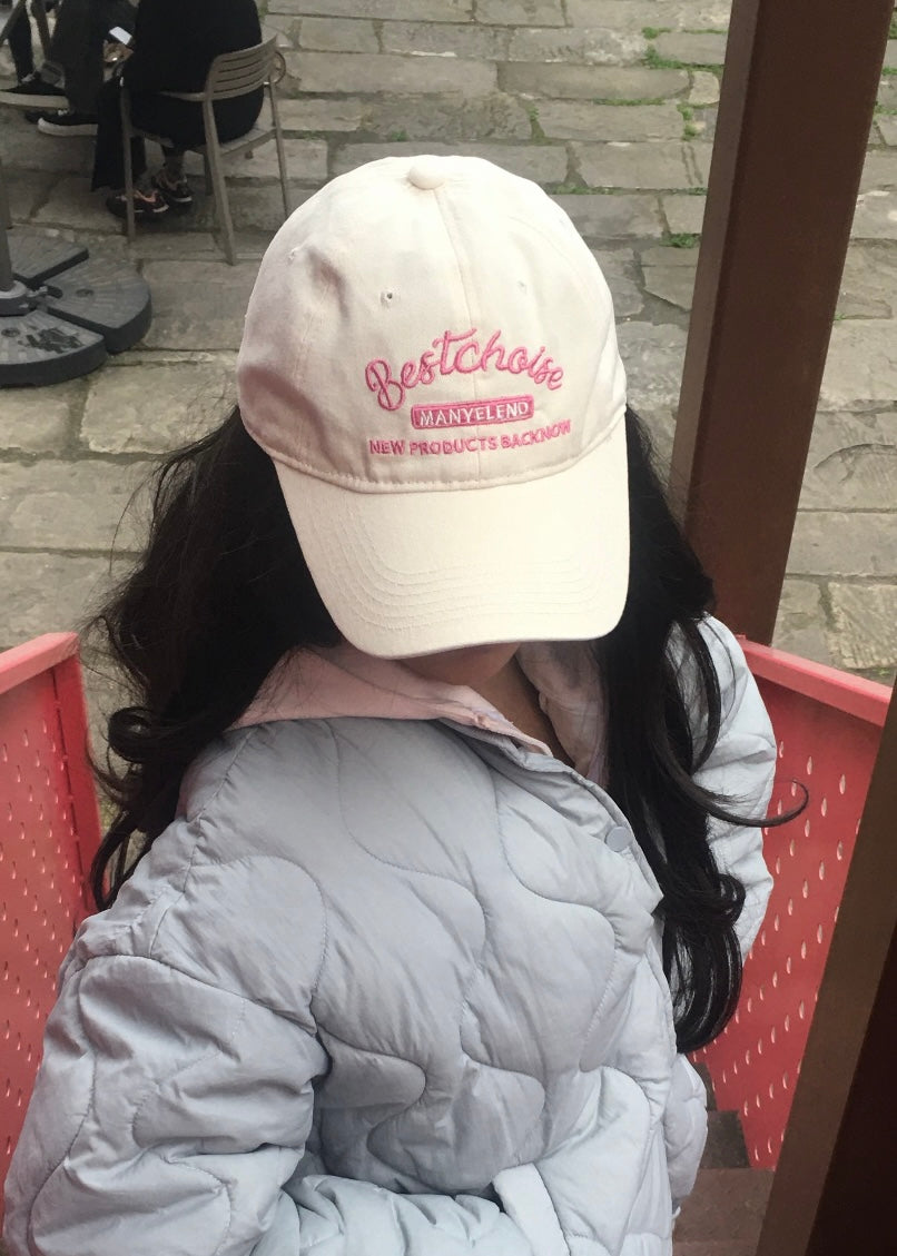 Pink Stitch Vintage Cap