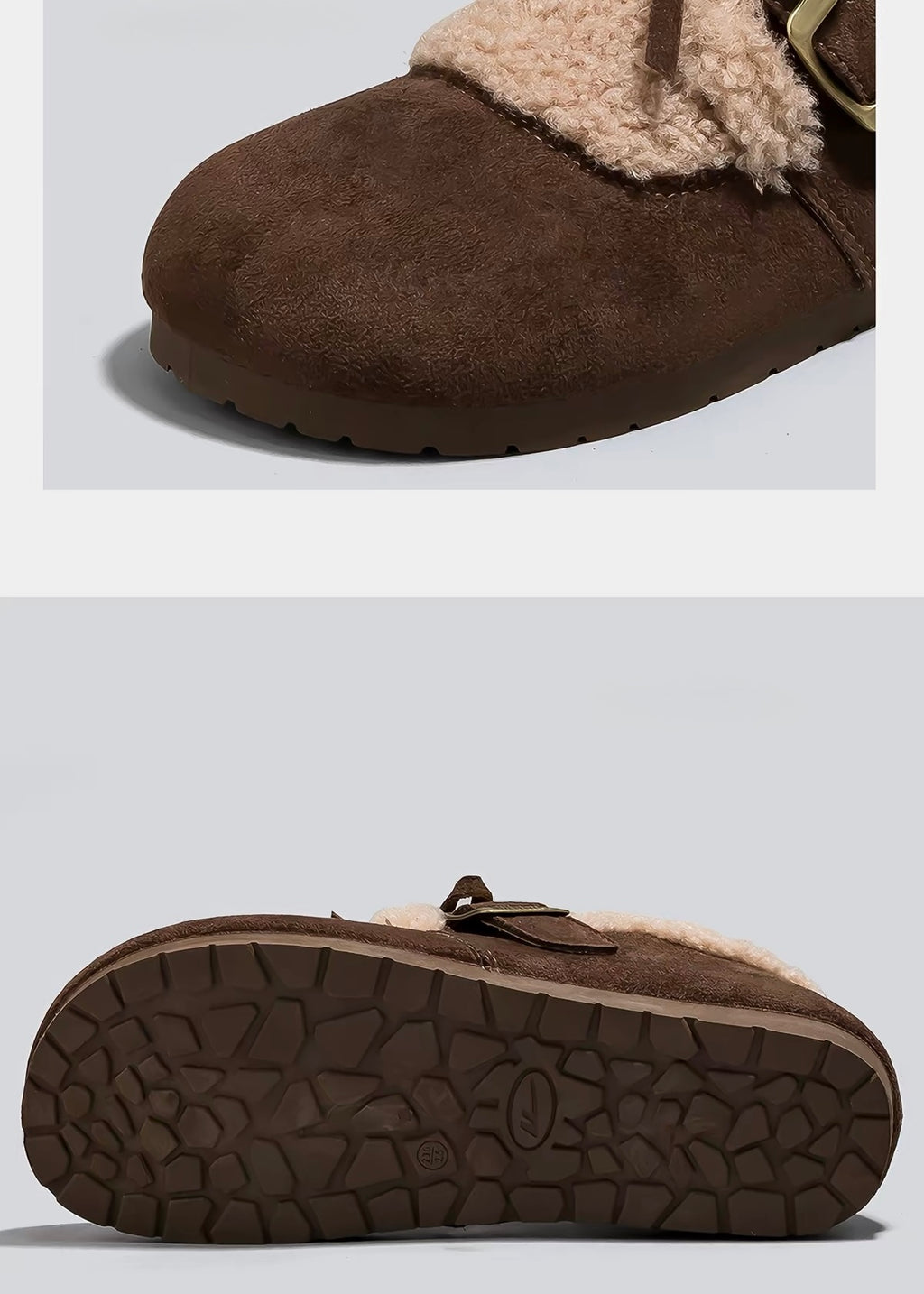Mellow Buckle Fur Shoes
