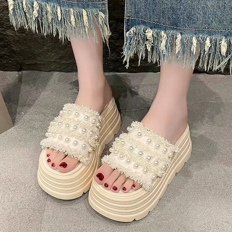 Pearl Glow Sandals +8cm