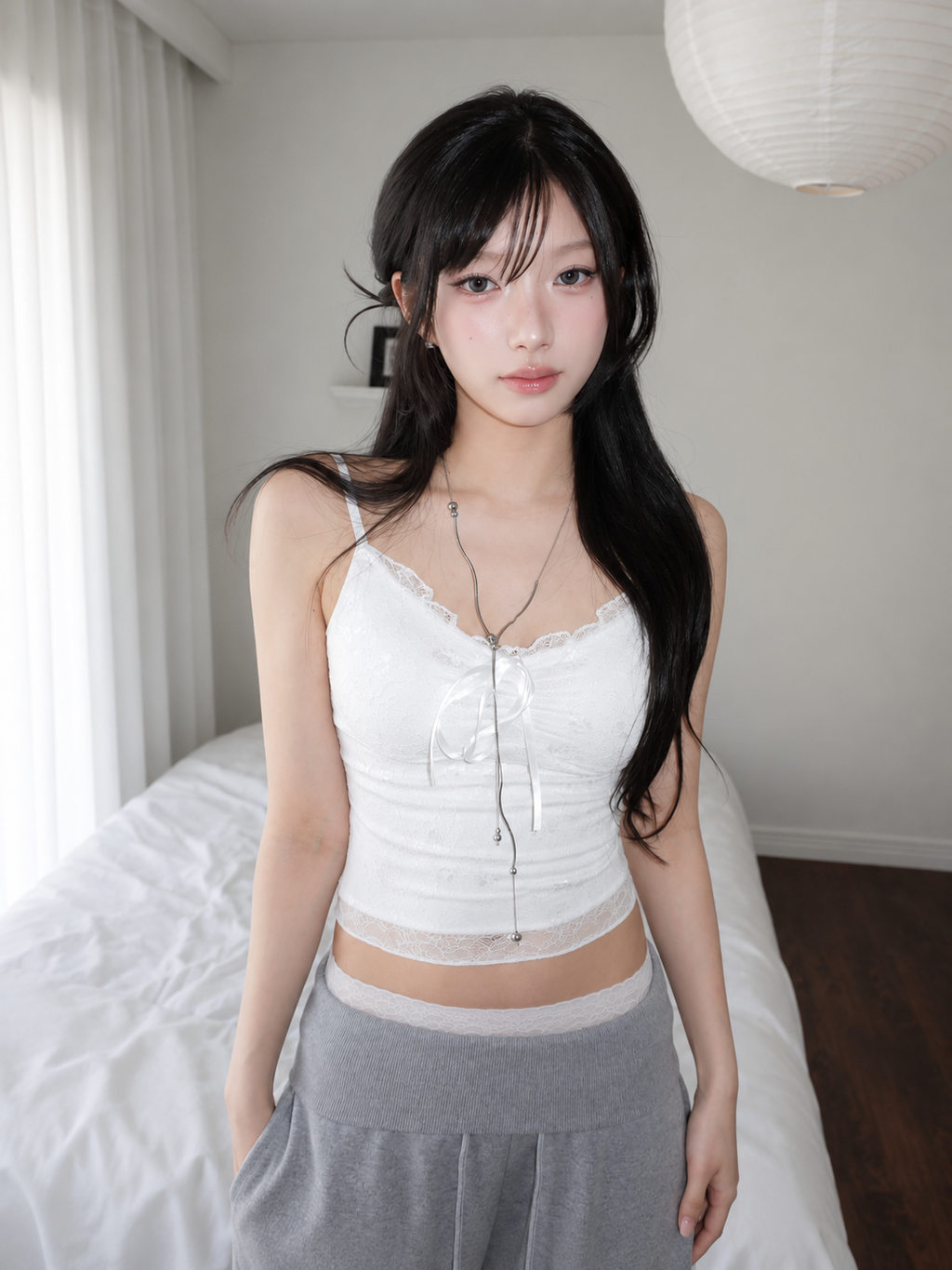 Lace Ribbon キャミトップス
