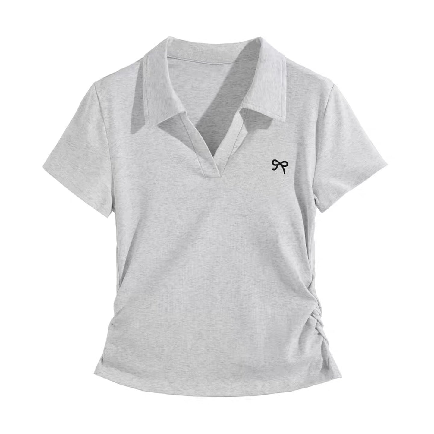 Ribbon Point Polo Top
