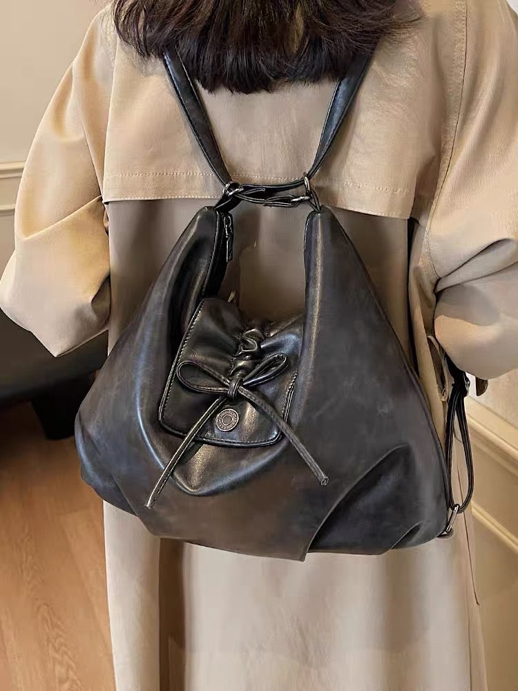 2-Wayリボンレザーバッグ