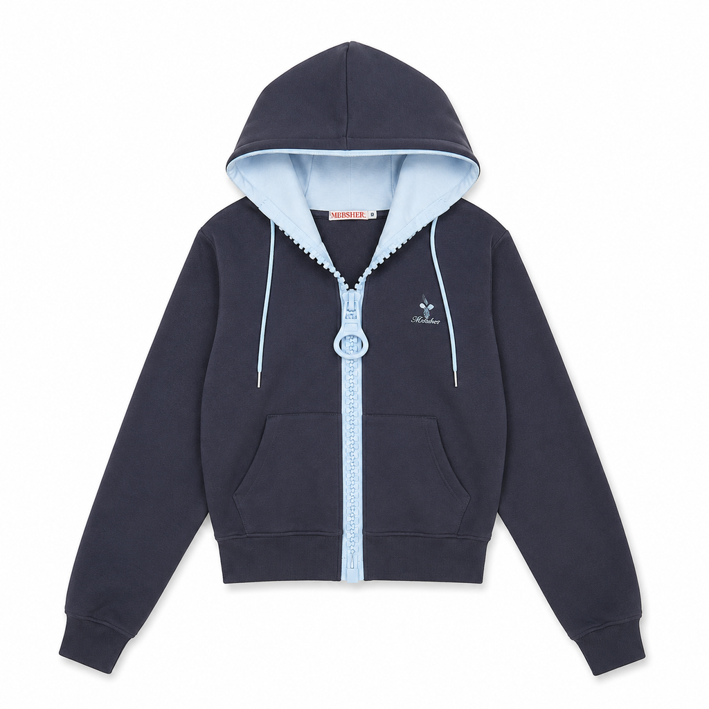 Aveline Contrast Zip Hoodie