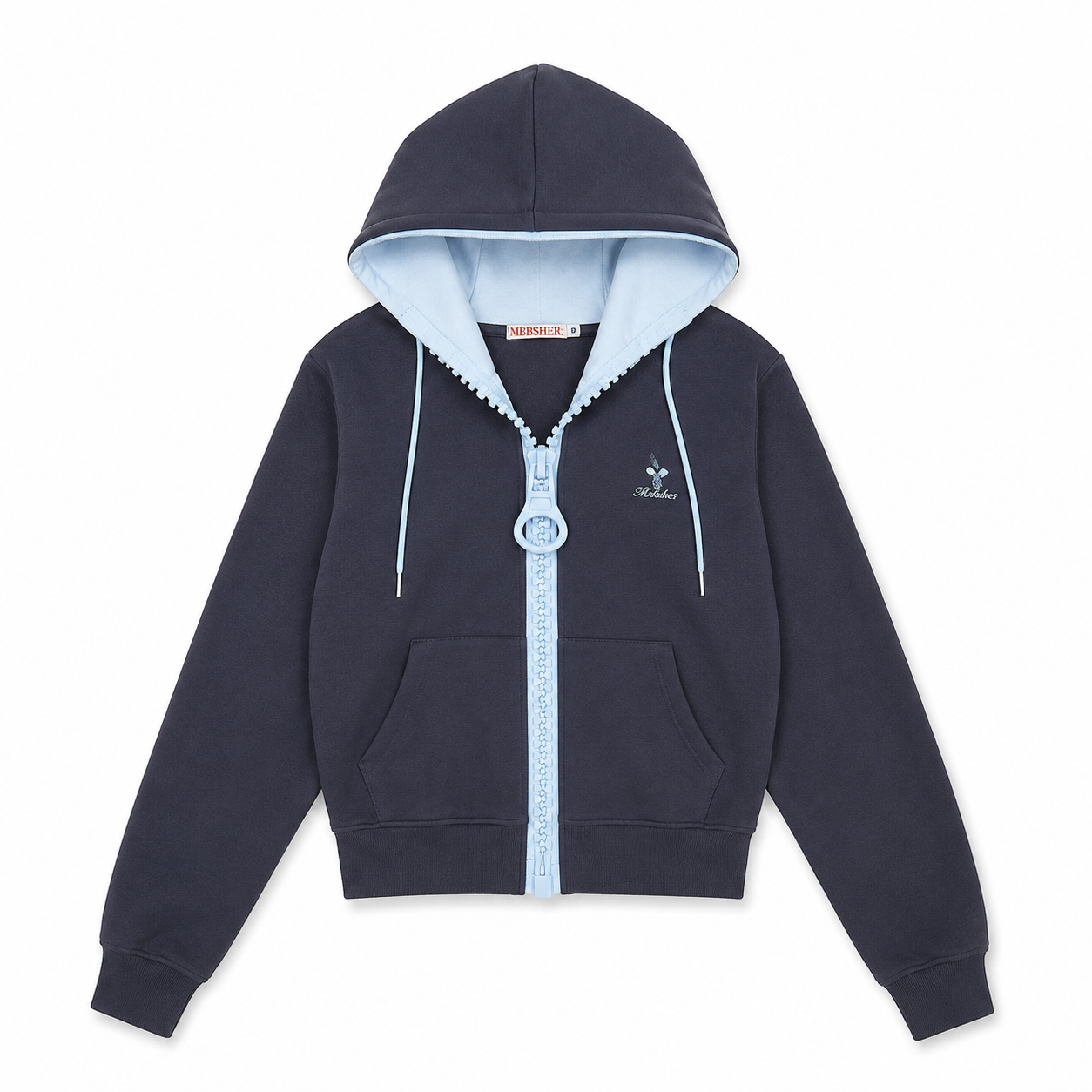 Aveline Contrast Zip Hoodie