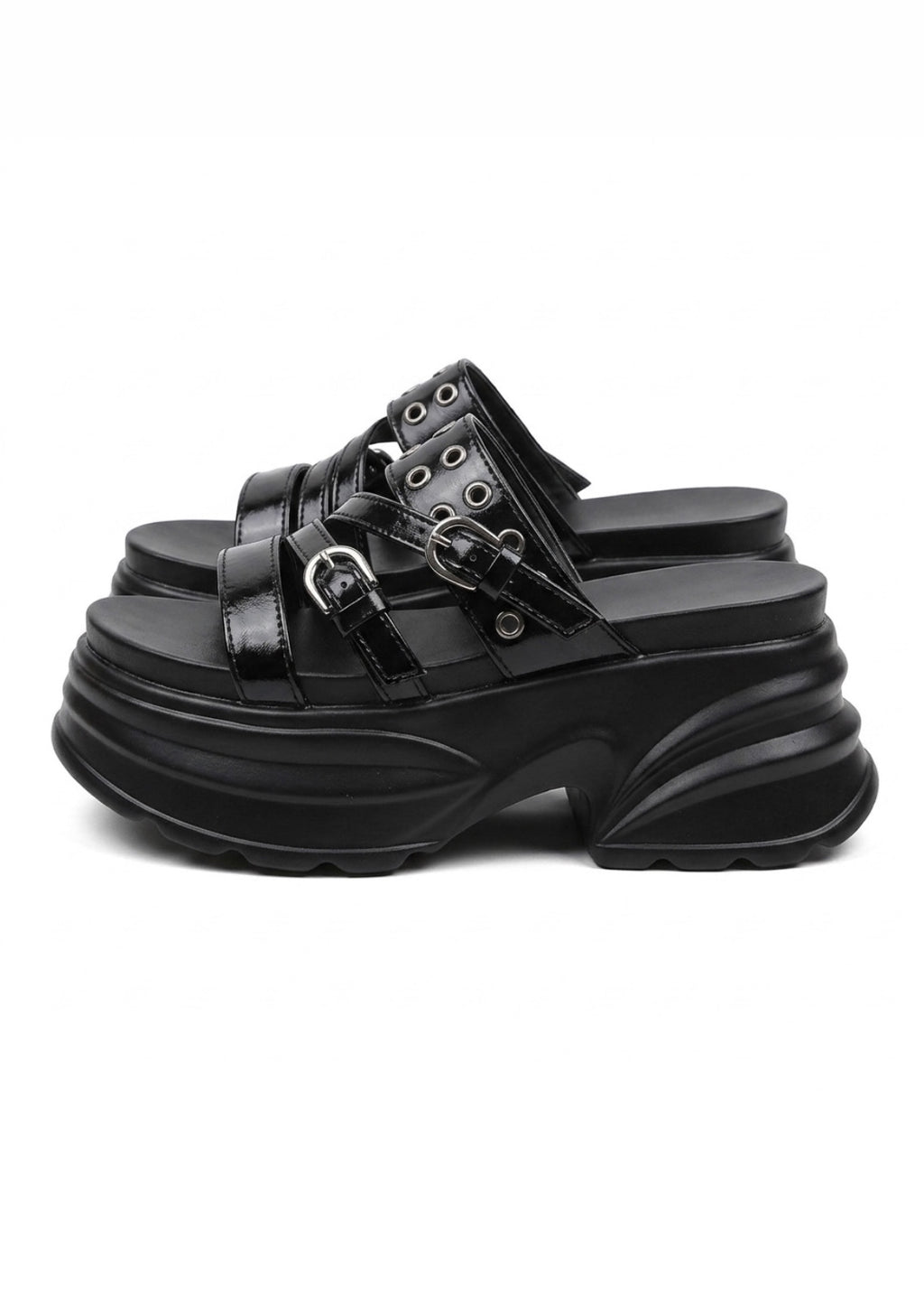 Starry Buckle Sandals +8cm