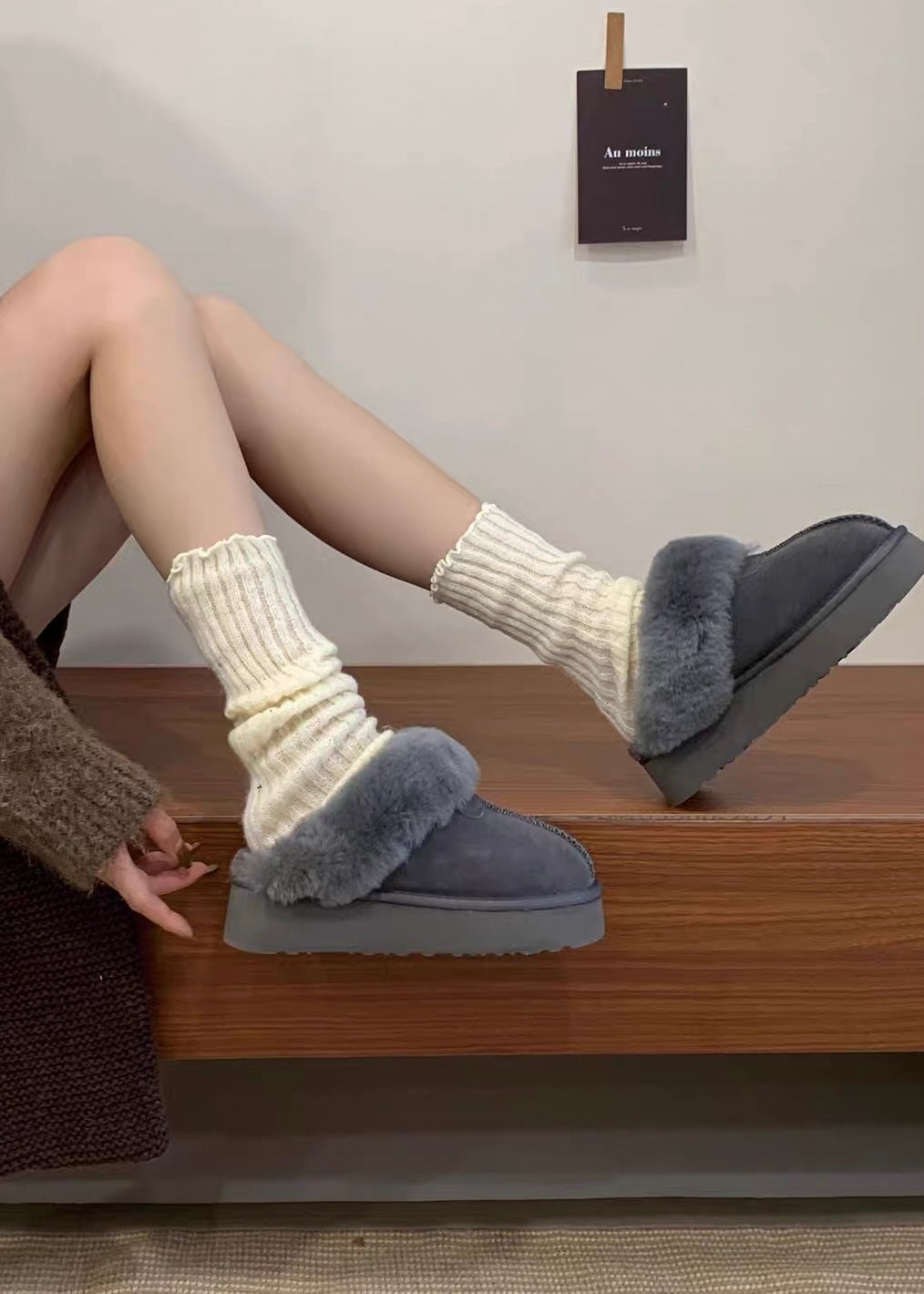 Velmira Fur Platform Sandals