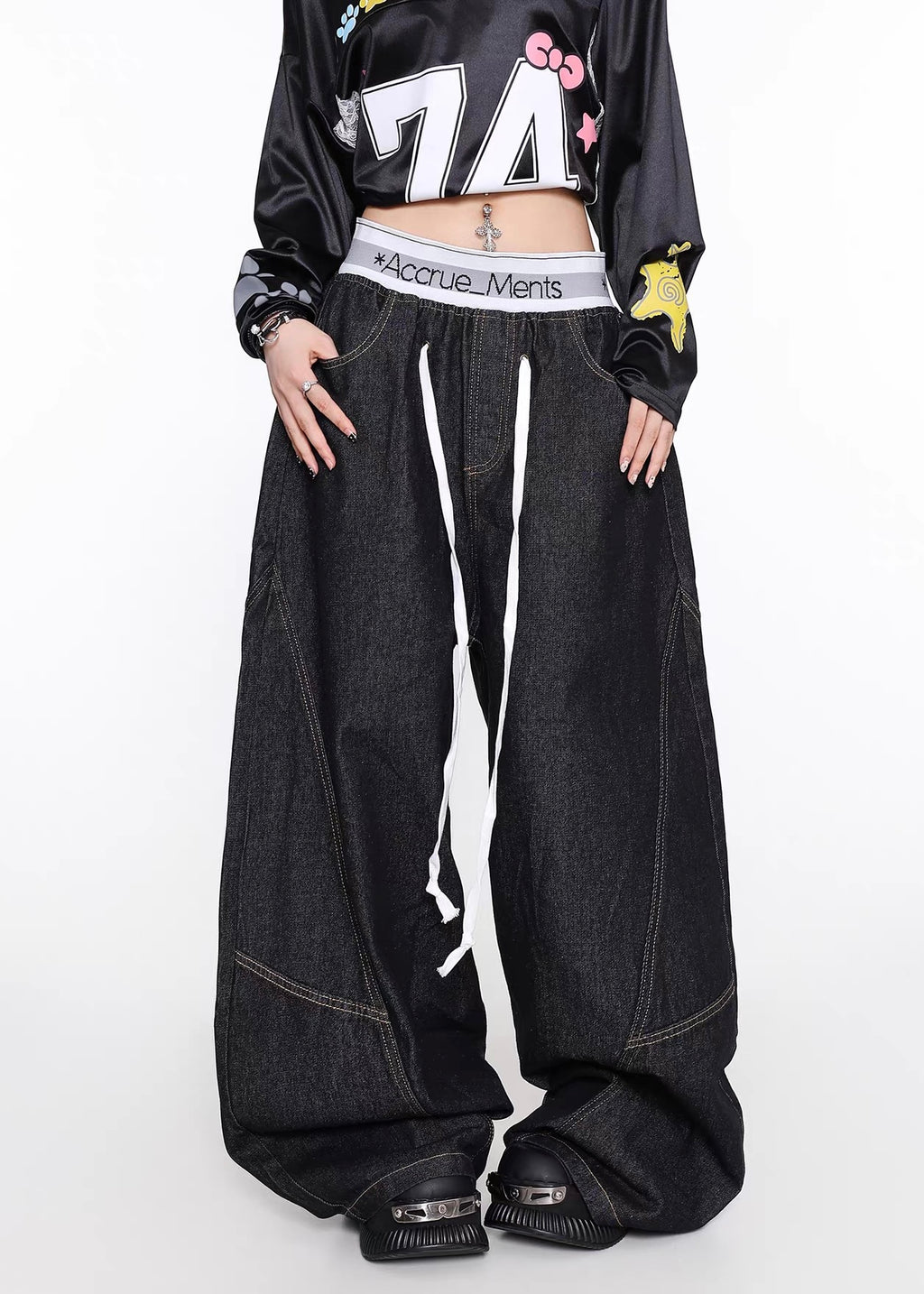 Street Bloom Wide Denim