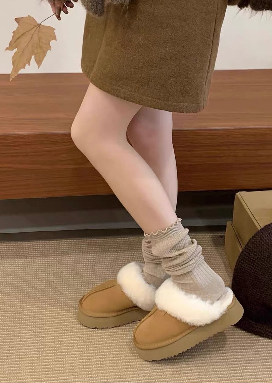 Velmira Fur Platform Sandals