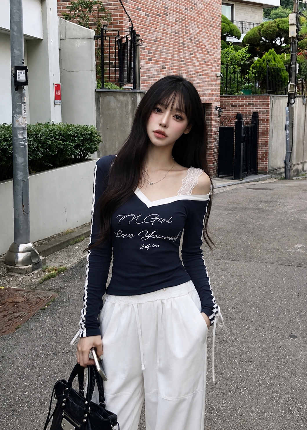 Lace Layered Off-Shoulder Top