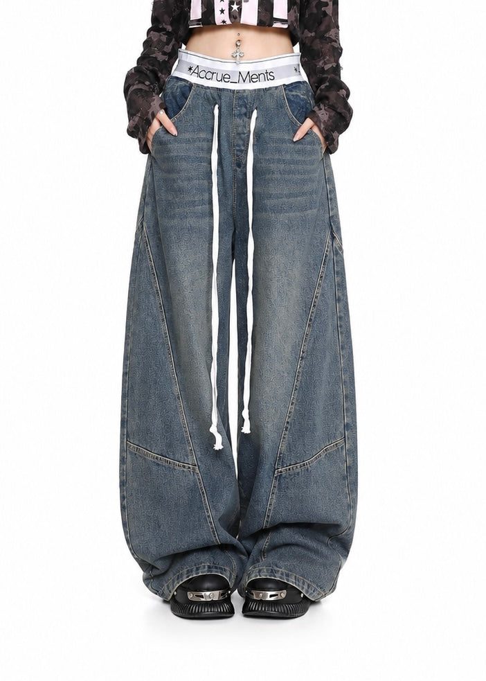 Street Bloom Wide Denim