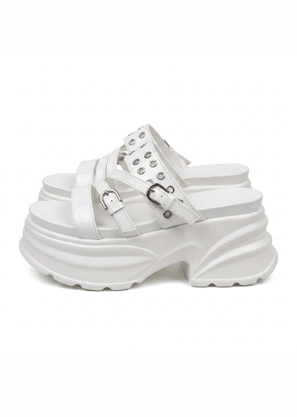 Starry Buckle Sandals +8cm