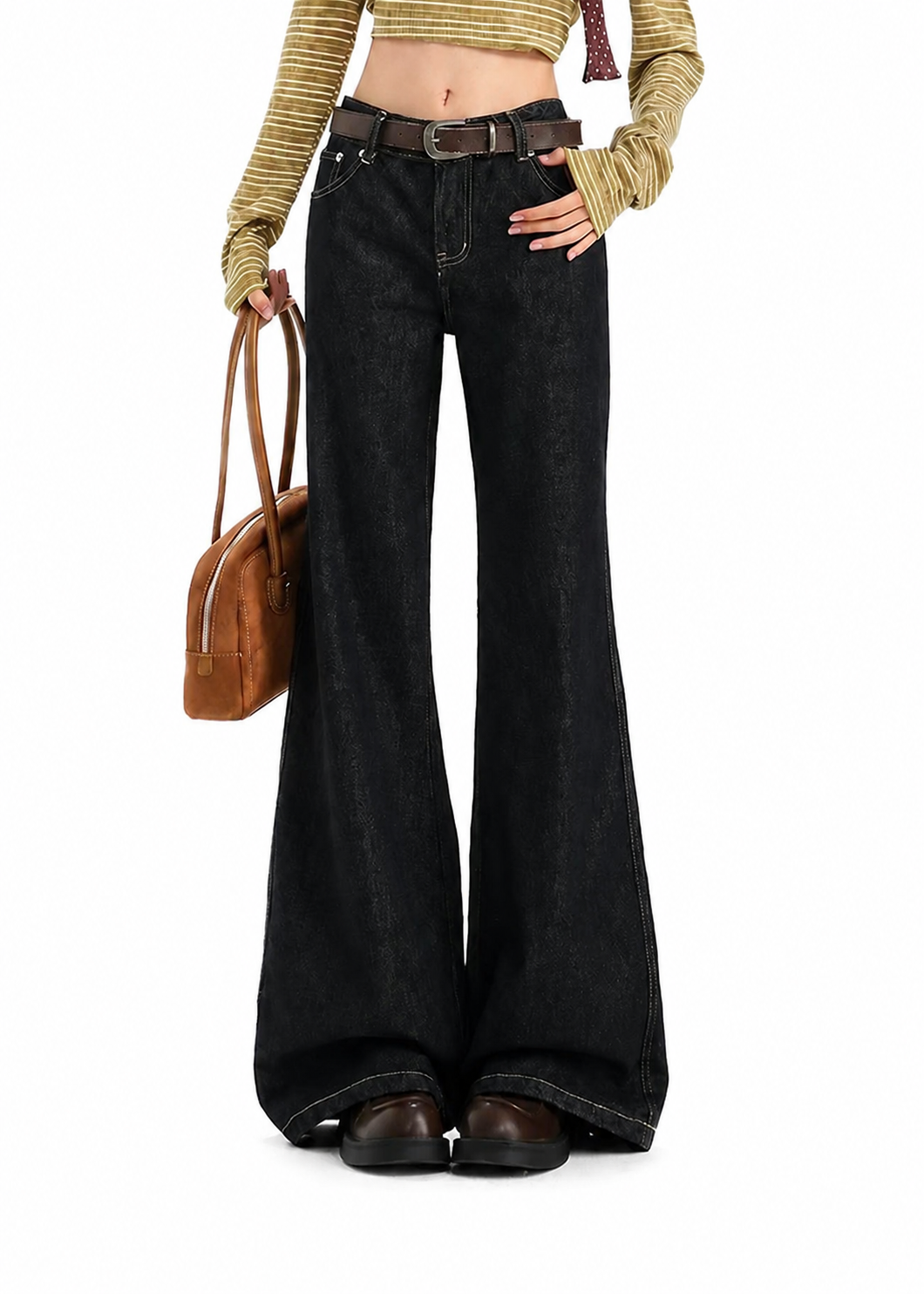 Midnight Flow Wide Denim