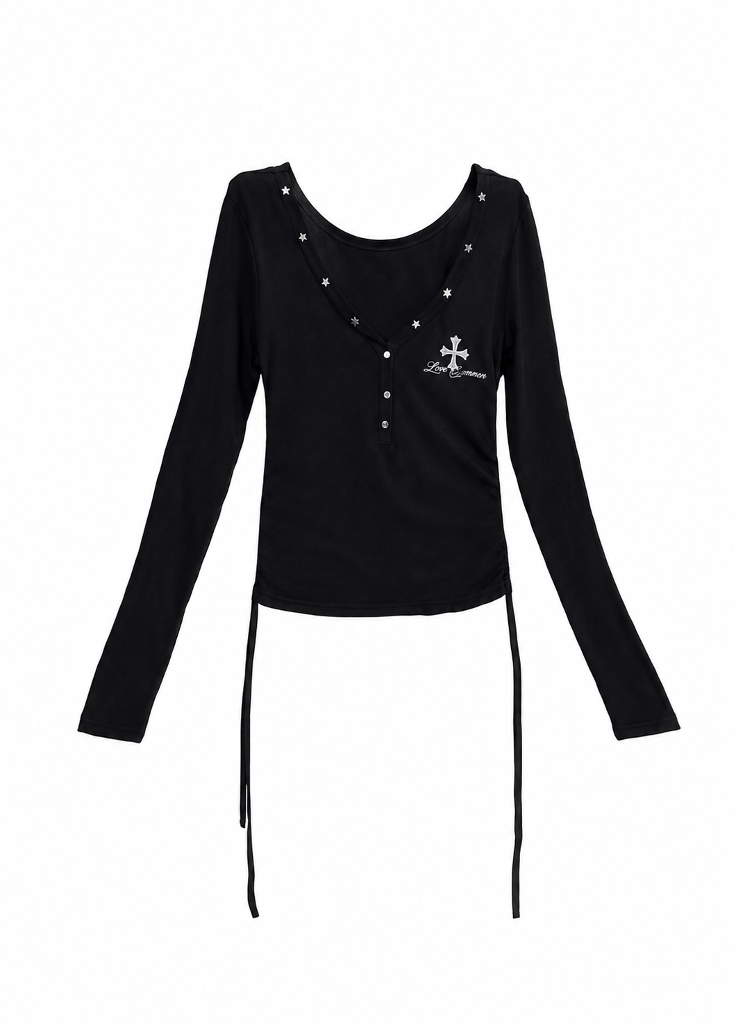 Starlit Lace Henley トップス