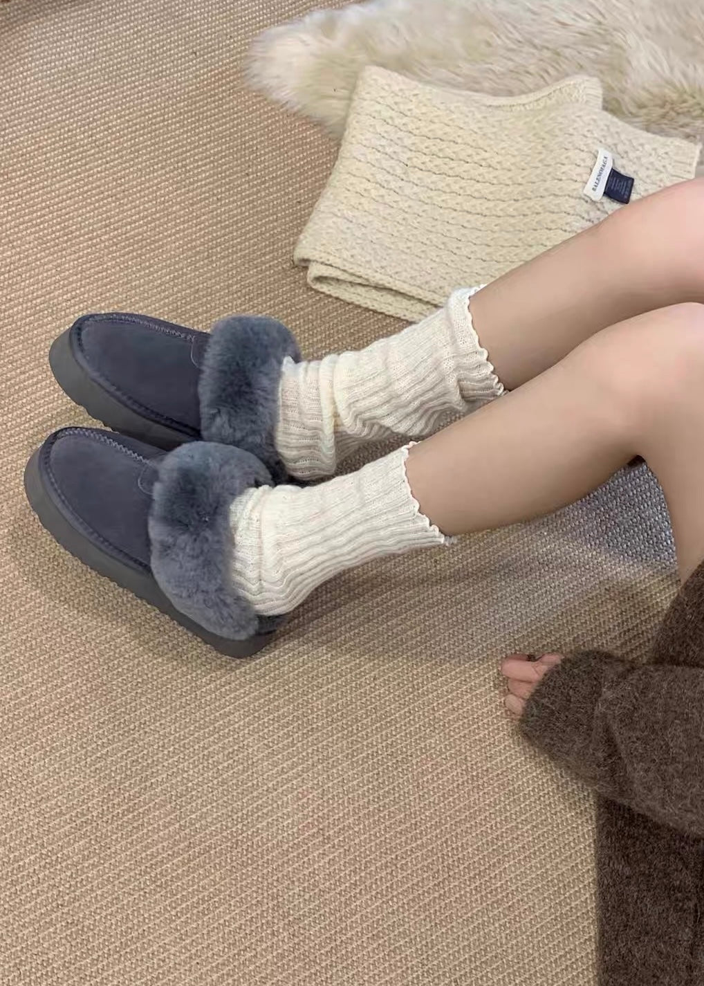 Velmira Fur Platform Sandals