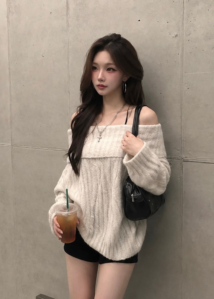 Elvane Off Shoulder Knit