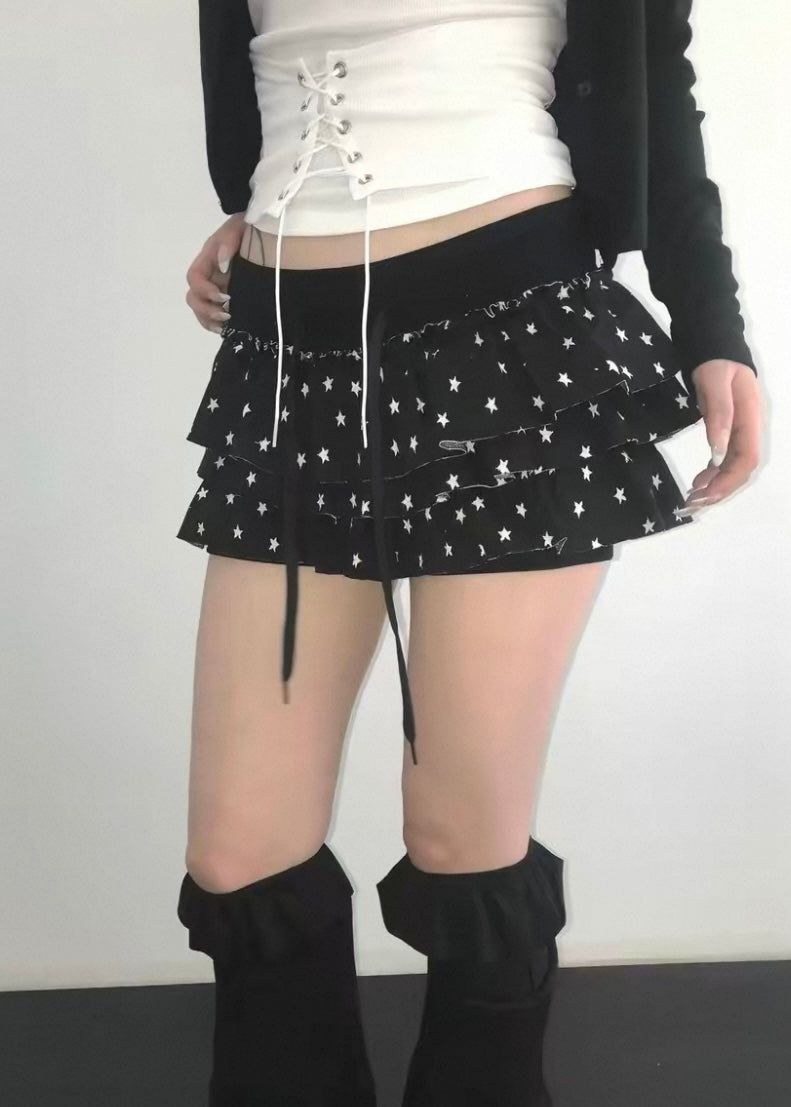 Starry Night Tiered Skort