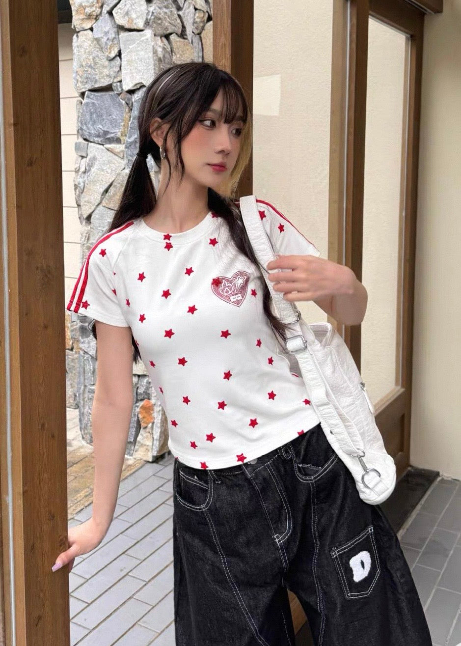 Cherry Crush Star T-シャツ