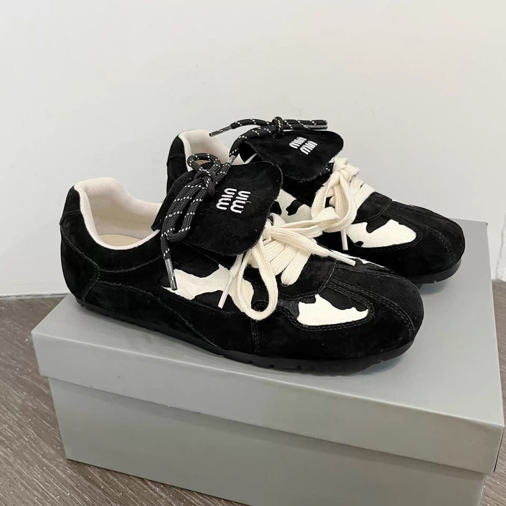Chocolate Cowhide Sneakers