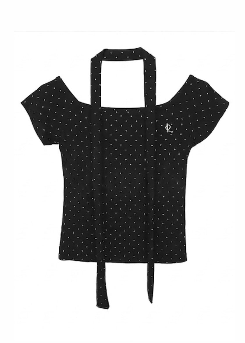 Halter tie オフショルブラウス