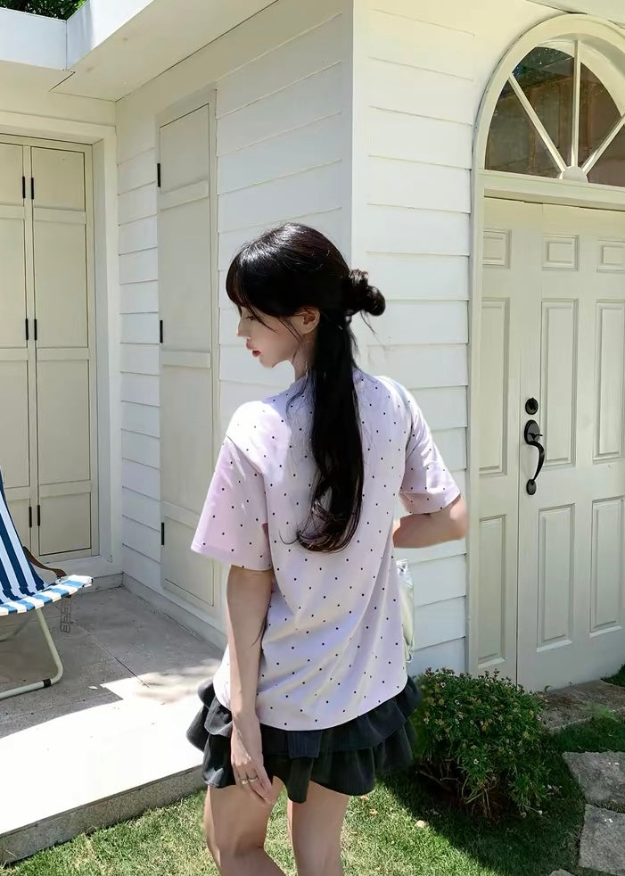 Angelic Polka Oversized T-シャツ