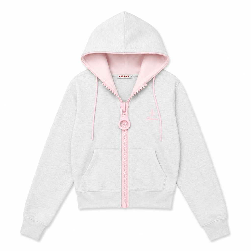 Aveline Contrast Zip Hoodie