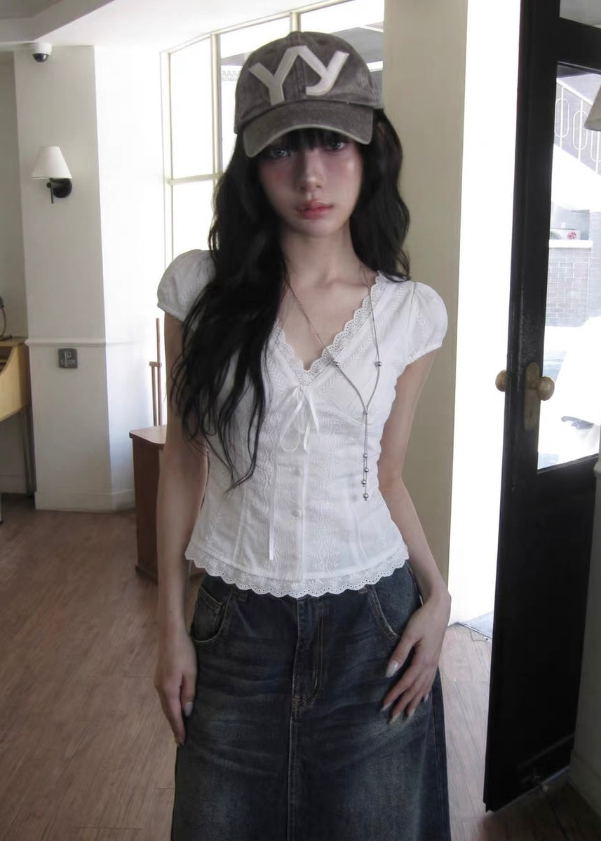 Lace Corset Blouse