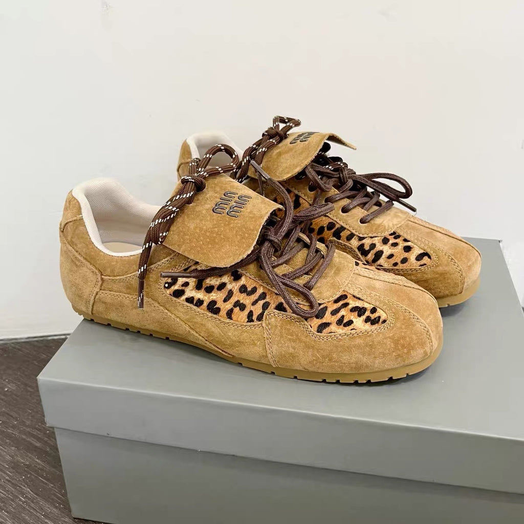 Chocolate Cowhide Sneakers