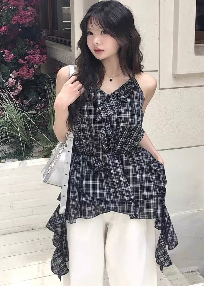 Ruffle Check Tunic ドレス